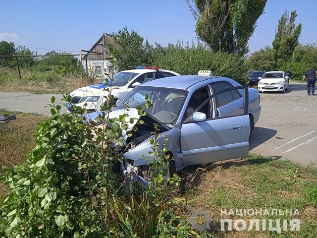 В Запорожской области пьяный таксист 5 километров провез полицейского на капоте