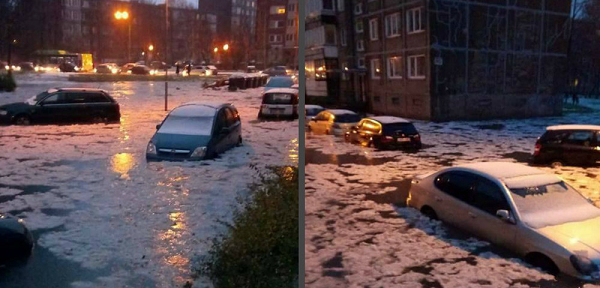 Экстремальная ситуация в Литве: Клайпеда стремительно уходит под воду