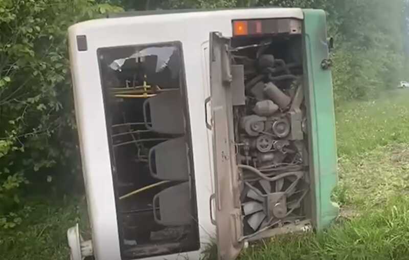 В Курской области произошло крупное ДТП с участием автобуса