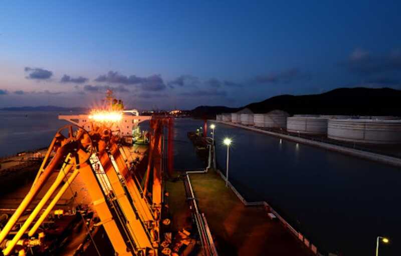 The United States imposes sanctions on a Chinese oil terminal operator for a scheme to evade Iranian sanctions