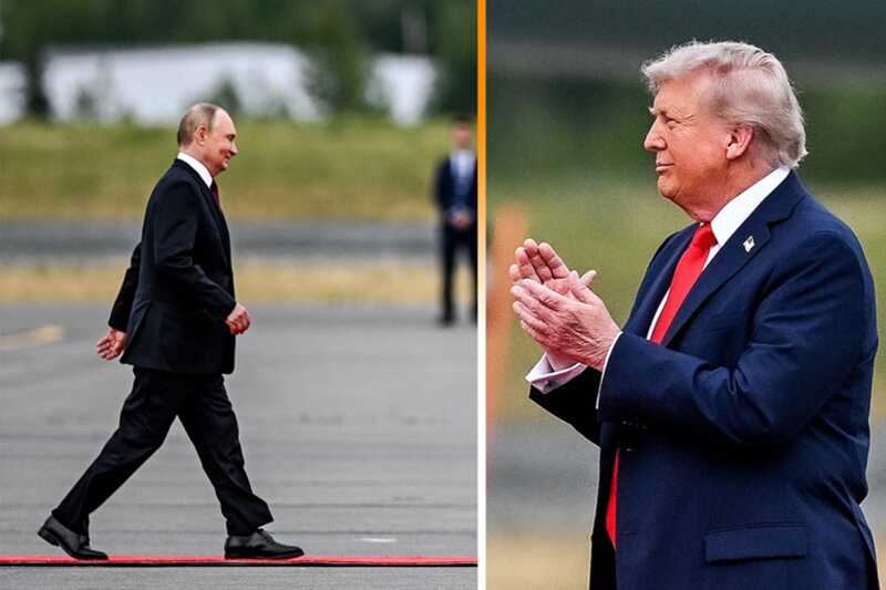 Трамп приветствовал Путина аплодисментами на красной ковровой дорожке
