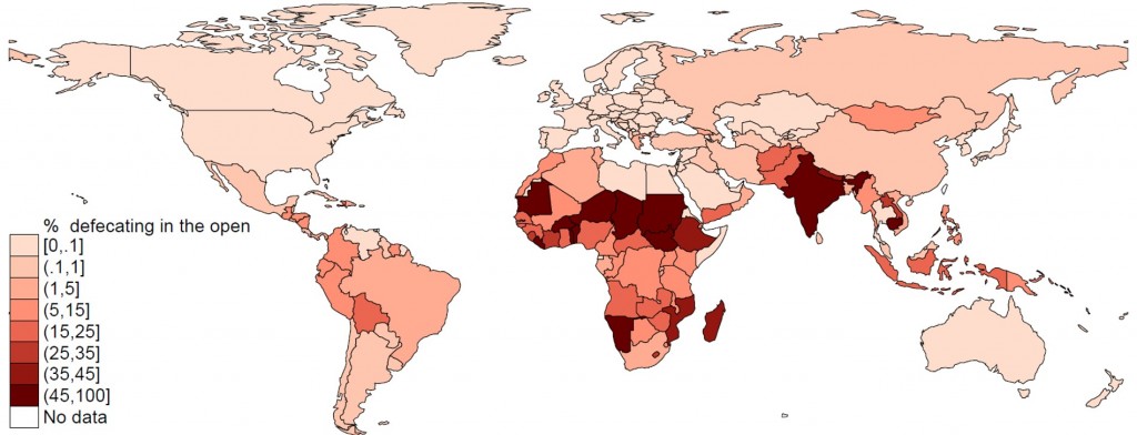 Open Defecation in the World, 2012 qddiqhxiqteixglv