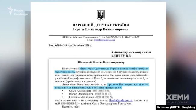 На бланку народного депутата Герега по суті рекламував свій бізнес