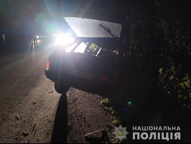 Водитель, находясь под воздействием наркотиков, врезался в дерево на Львовщине, погибла его жена, - Нацполиция 02